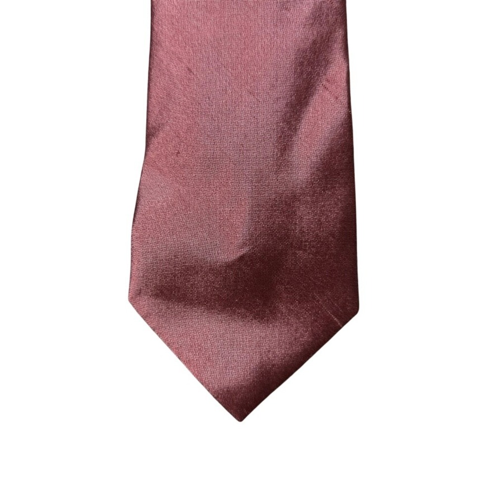 The Custom Shop Shirtmakers Mens Silk Tie Solid Mauve Rose Pink Handmade USA